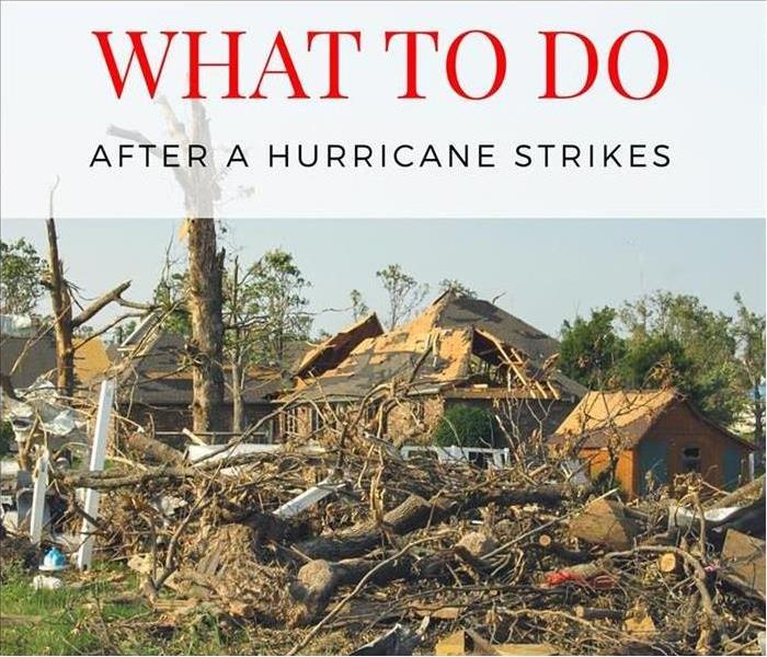 "What to Do" article with photo of hurricane damage.